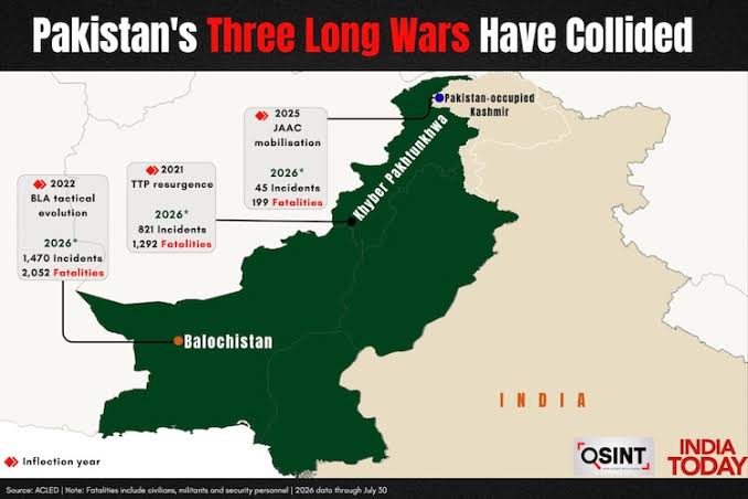 Pakistan’s Three Fronts: PoJK, Balochistan and Khyber Pakhtunkhwa